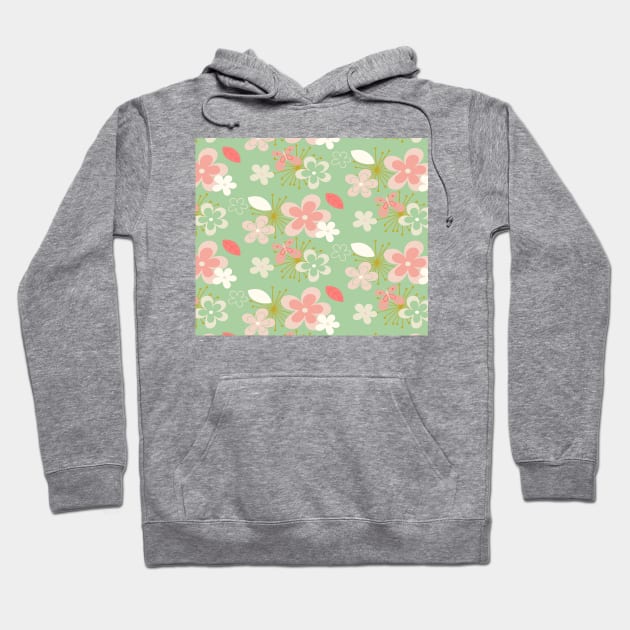 butterflies and flowers Hoodie by DragonTees